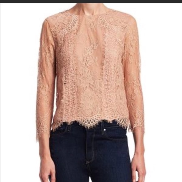 Alice + Olivia Crew Neck Three-Quarter Sleeve Blouse - Picture 1 of 10